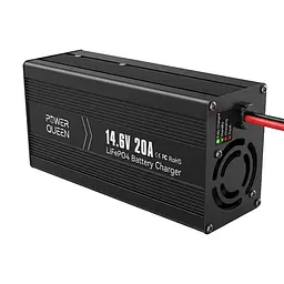 Зарядний пристрій для акумуляторних батарей LiFePO4 14.6V/20A Power Queen P12V20A-BCHA-X (44-00528) - мініатюра 5