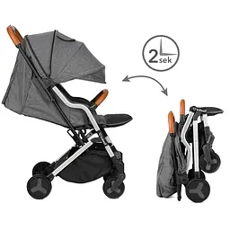 Прогулянкова коляска Kidwell Mavero Silver/Brown - мініатюра 9