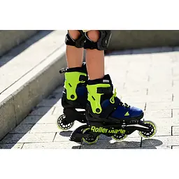 Дитячі ролики Rollerblade Microblade 3WD 36,5-40 Синій-Жовтий - мініатюра 5