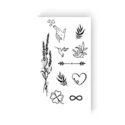 Набір тату Ніжні міні-тату Tattooshka L-28 (5805800012919) shop (5805800012919) - мініатюра 1
