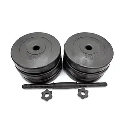 Гантель Newt 30,5 кг композитна Чорний (ML-144-K-41)