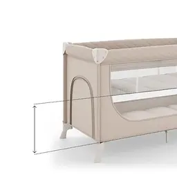 Ліжко-манеж Kinderkraft Leody UP Beige (KCLEODUPBEG0000) - мініатюра 3