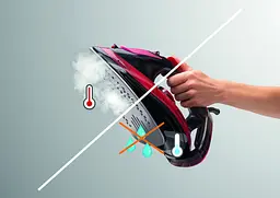 Праска Gorenje 2800Вт 350мл, паровий удар -100гр, верт. відпарювання, антинакип, автовідключення teh0016196 - мініатюра 6