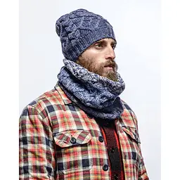 Бафф Buff Knitted Neckwarmer Nuba Medieval Blue Синій - мініатюра 2