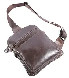 Чоловіча шкіряна сумка Vintage 20х25,5х5 см sum0012445 - мініатюра 6