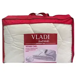 Ковдра двоспальна вовняна Vladi Premium Line 21397 170x210 см бежева