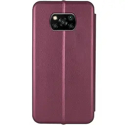Шкіряний чохол-книжка Classy для Xiaomi Poco X3 NFC / Poco X3 Pro Бордовий - мініатюра 2