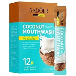 Ополіскувач для ротової порожнини SADOER Кокос (20 стіків/уп)
