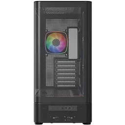 Корпус ModeCom VOLCANO AQ400 ARGB MIDI SIDE LCD 6,2” 4x120mm fans BLACK без БЖ ATX - мініатюра 2