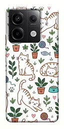 TPU чохол Demsky Cats pattern для Xiaomi Redmi Note 13 Pro 4G
