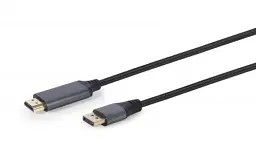 Кабель DisplayPort (M) - HDMI (M), 1.8 м, Black, Cablexpert, 4 K / 60 Гц (CC-DP-HDMI-4 K-6)