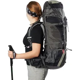 Рюкзак Naturehike NH70B070-B 70 л + 5 л чорно-сірий - мініатюра 10