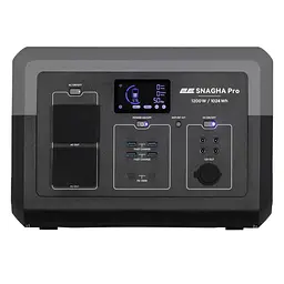2E Портативна електростанція Snagha PRO, 1200 Вт, 1024 Вт/год, WiFi/BT, швидка зарядка - мініатюра 2