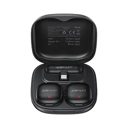 Бездротова мікрофонна система ACEFAST R1 wireless lavalier microphones Black (6974316284895) - мініатюра 4