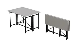 Стіл-книга трансформер Оріон 3 Ferrum-decor 750x1150x880 Чорний метал ДСП Біле 16 мм (FRD-105081) - мініатюра 4
