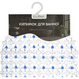 Килимок для ванної Eco Fabric Крапка 63х34 см блакитний (6334-004) - мініатюра 5