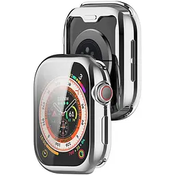 Чохол-накладка DK для Apple Watch 42mm (Series 10) Silicone Face Case (silver) - мініатюра 2