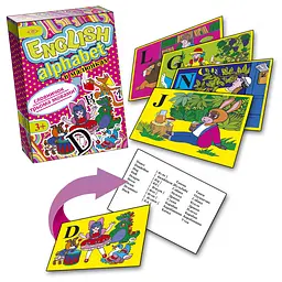 Дитячий розвиваючий комплект ENGLISH ALPHABET MKA0001 в картинках - мініатюра 2