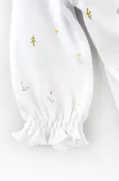 Комбінезон ясельний з шапочкою-бантом для дівчинки Field flowers - мініатюра 5