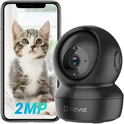 WiFi камера EZVIZ 360° для дому, нагляд за дітьми та тваринами, нічне бачення, керування з телефону