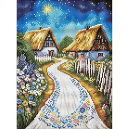 Алмазна мозаїка "Хатина" art_selena_ua Ideyka AMO8219, 30х40 см