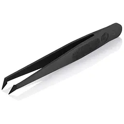Пінцет пластиковий антистатичний KNIPEX, 92 09 03 ESD, вигнутий під кутом 45° - мініатюра 3
