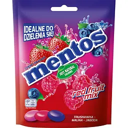 Драже Mentos Red Fruit Mix 160g