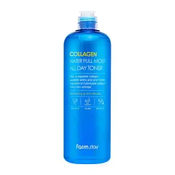 Тонер для зволоження та пружності шкіри з колагеном FarmStay Collagen Water Full Moist Toner 500 мл
