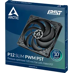 Кулер до корпусу Arctic P12 Slim PWM PST (ACFAN00187A) - мініатюра 4