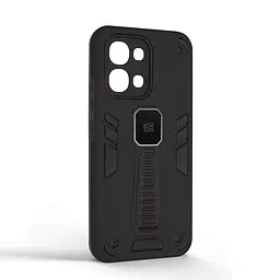 Чехол для OPPO A6 Pro 4G, Proover, черный, с подставкой и магнитом, противоударный, ударопрочный, бронированный, панель-накладка, защита всего корпуса, термополиуретан (TPU) + поликарбонат (PC), ArmorStandart (ARM89190) - мініатюра 2