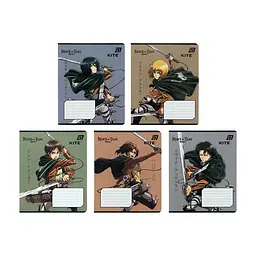 Зошит Kite Attack on Titan, 18 аркушів, клітинка (AT26-236), в асортименті