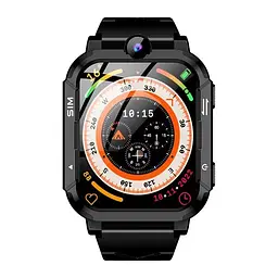 Дитячий смарт-годинник Y76, 4G GPS Wi-Fi SIM камера SOS IP67 чорний - мініатюра 2