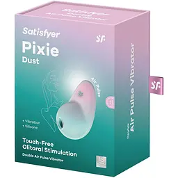Вакуумний стимулятор з вібрацією Satisfyer Pixie Dust Mint/Pink - мініатюра 6