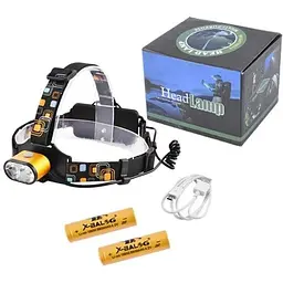 Ліхтар налобний Police PL-133 LED акумуляторний 3 режими роботи пластиковий - мініатюра 2