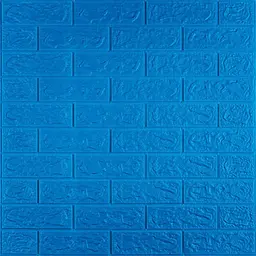 3D панель самоклеюча 700х770х5мм цегла Синій (003-5) SW-00000154