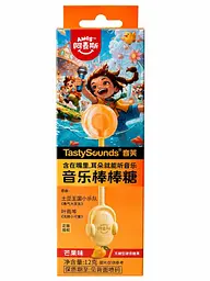 Льодяник Amos Tasty Sounds Audio Lollipop Mango Flavor 12г