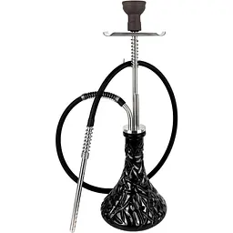 Кальян Trumpet Hookah Silver (колба Crystal Black) - мініатюра 2