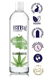 Гібридна змазка BTB Relaxing Lubricant Cannabis, 250 мл, розслаблююча, з олією насіння коноплі