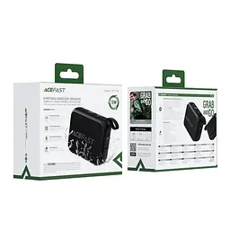 Портативна колонка ACEFAST K4 Go portable wireless speaker, 5W, IPX7, чорний 6974316285113 - мініатюра 2
