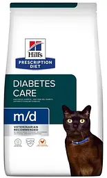 Сухий корм Hill’s Prescription Diet m/d для котів при цукровому діабеті та ожирінні, з куркою, 3 кг