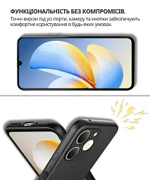 Чохол до мобільного телефона BeCover Silicone Realme Note 70 Black (714693) - мініатюра 3