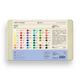 Набір олівців кольорових 99IDEAS "Color Expert" 48 кольорів, Basic Set 1, металева коробка, 99CE-48BAS1 - мініатюра 2