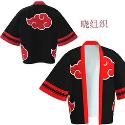 Плащ із принтом Акацукі Аніме Наруто Naruto Akatsuki X NA
