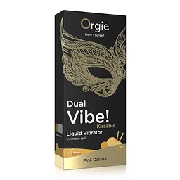 Рідкий вібратор коктейль Піна Колада Dual Vibe!, 15 мл Orgie (Бразилія-Португалія) - мініатюра 5