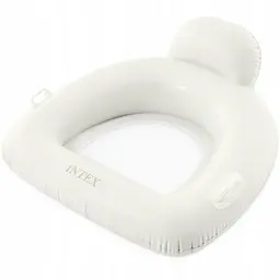 Надувне крісло-плотик для води Intex 114×107 см з сіткою, ручками та подвійною камерою, до 100 кг, 12+