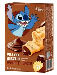 Печиво Disney Stitch Filled Biscuit Chocolat Flavor 50г