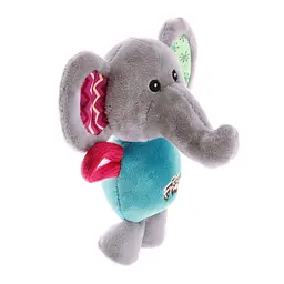 Іграшка для Собак Gigwi Plush Friendz Слоник з пищалкою 16х8х8 см - мініатюра 4