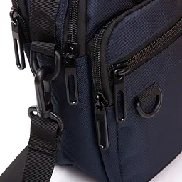 Чоловіча сумка Lanpad на плече Синя - мініатюра 6