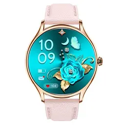 Жіночий розумний наручний годинник Smart Milano Gold Rubber 2 ремінці - мініатюра 3