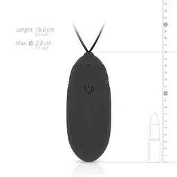 Віброяйце EasyToys Luv Egg 16 см чорний - мініатюра 8